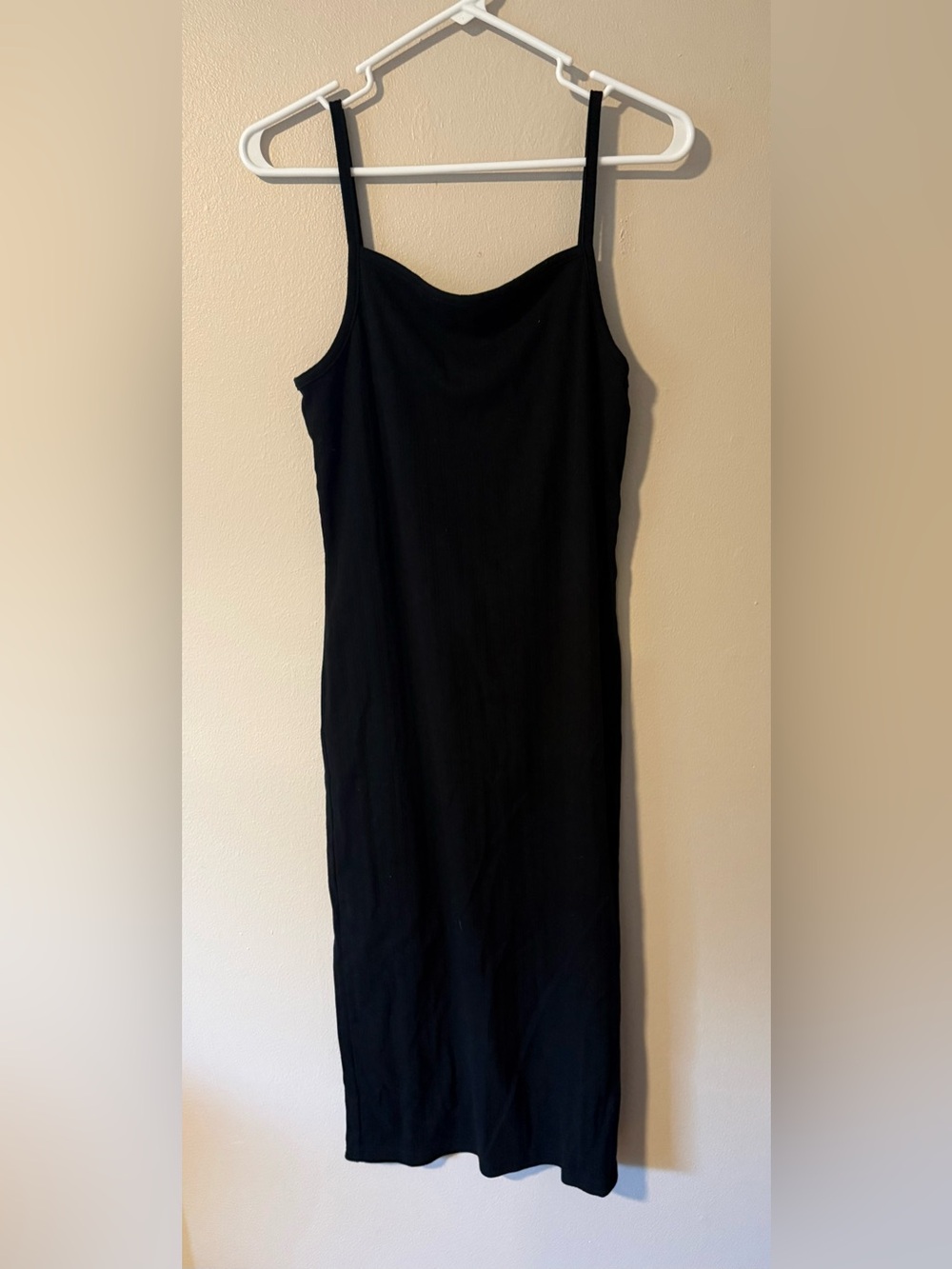 wild fable Black Midi Ribbed Body Con Dress Size XL